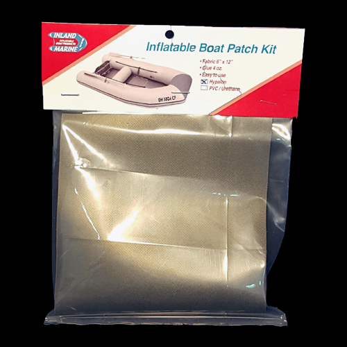 Inland Marine inflatable boat patch kit packaging